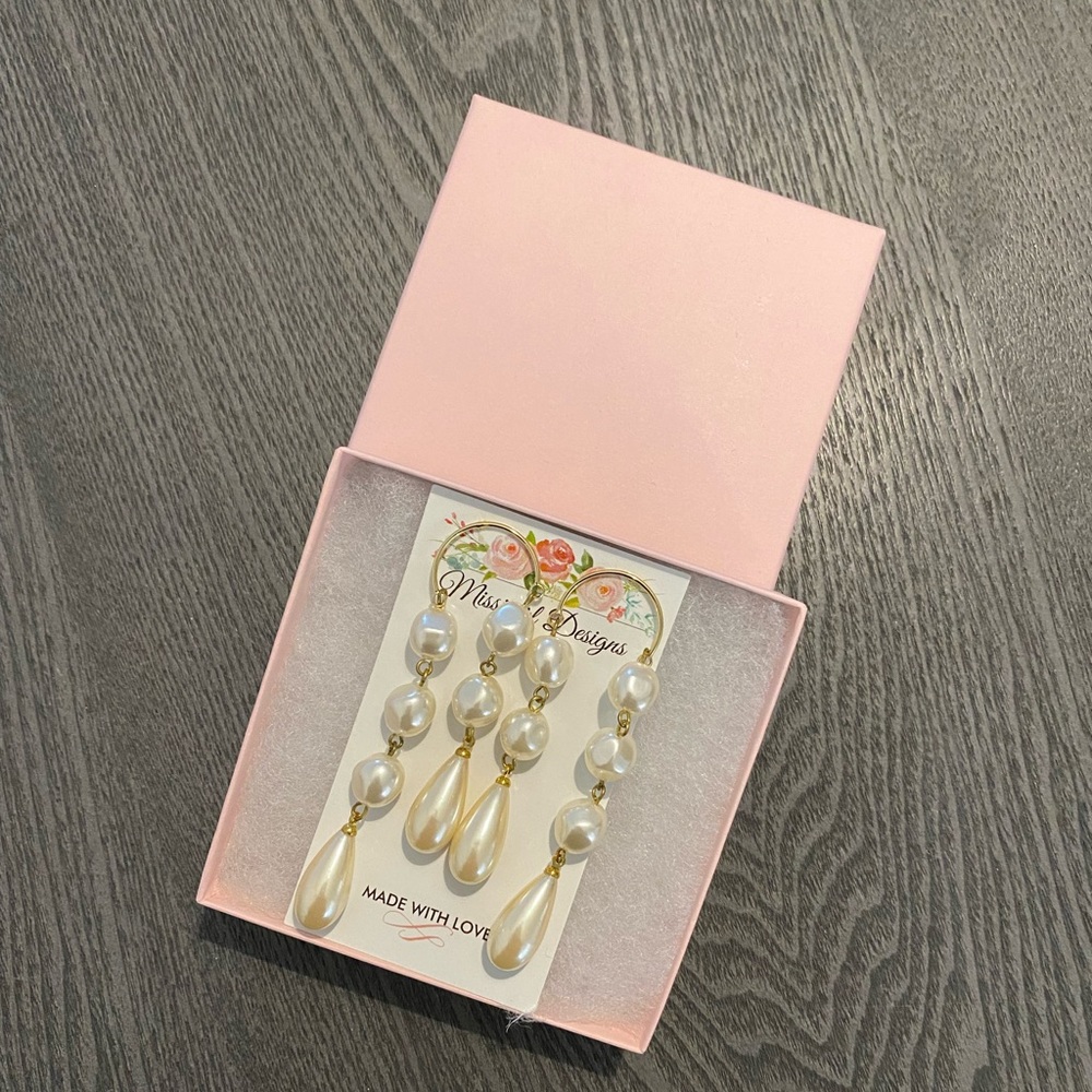 Pearl Chandelier Earrings